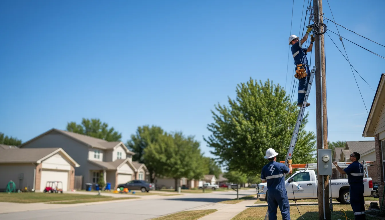 Residential electrician providing installation services in Newtown, MO